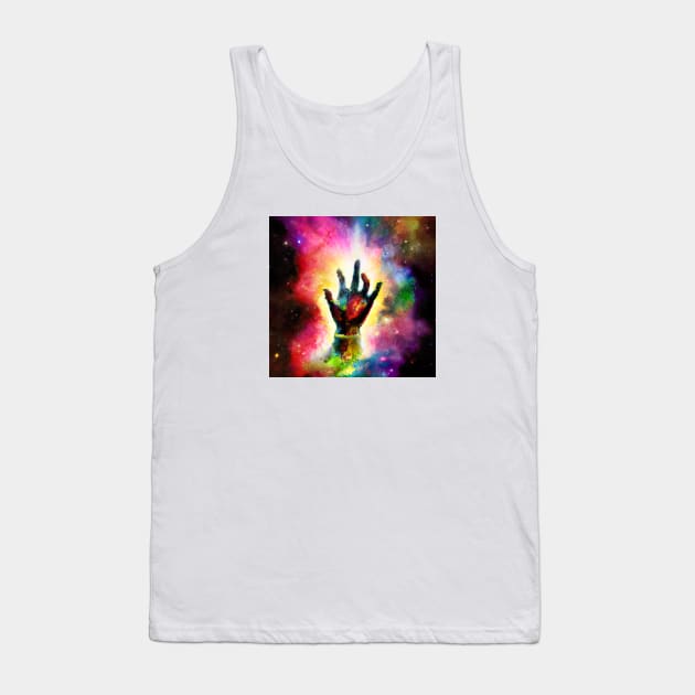 Galactic Hand Tank Top by Minelauvart